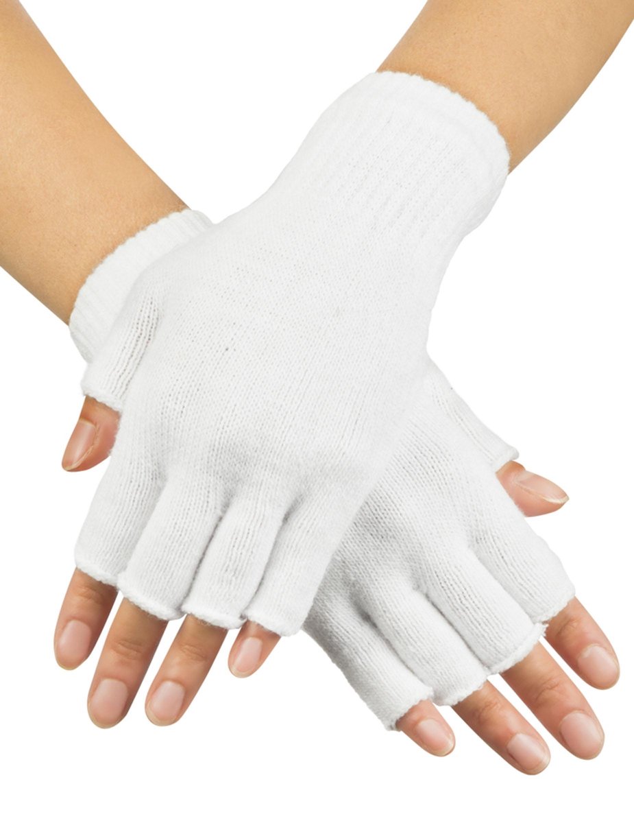 ESPA - Witte vingerloze handschoenen volwassenen - Accessoires > Handschoenen